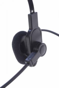 Kopfbügel Headset mit Mikrofon und PTT für alle ICOM Geräte mit Doppelklinke Anschluss